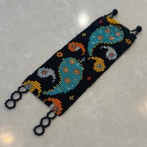 Mother Sierra “paisley” beaded bracelet